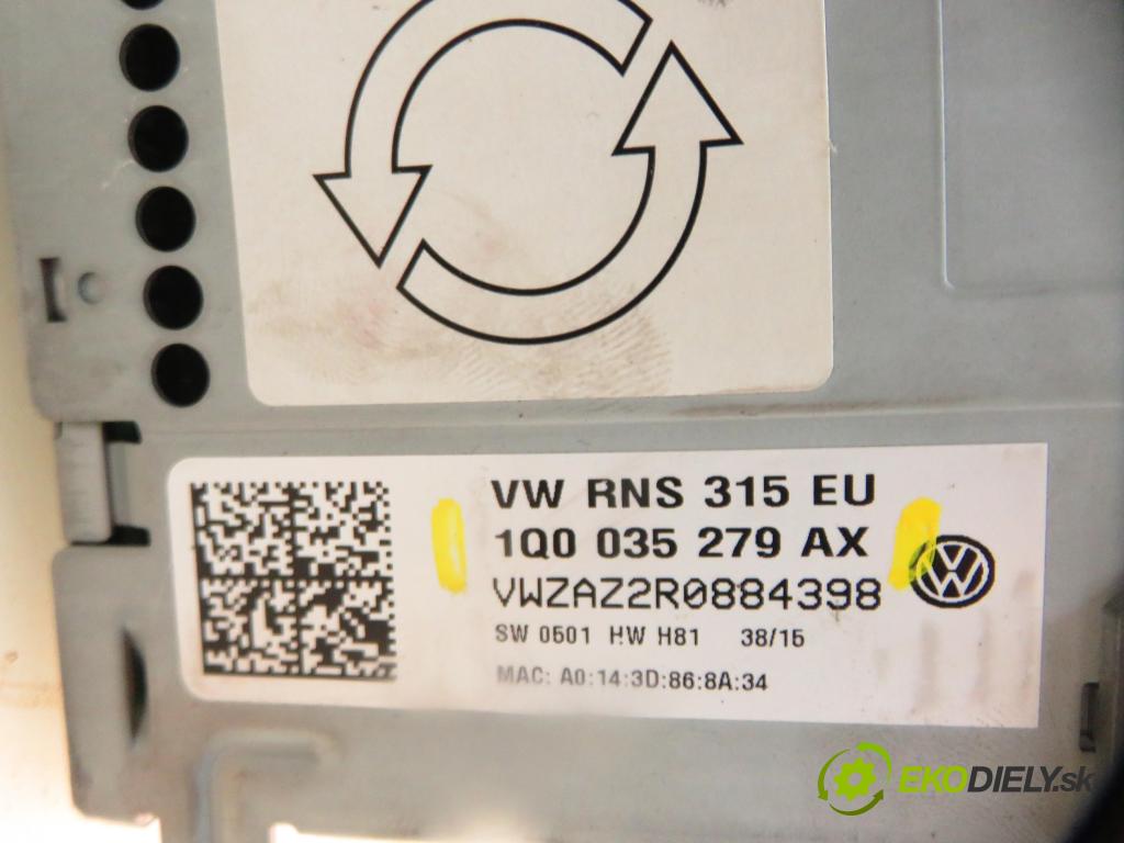 VW JETTA IV (162, 163, AV3, AV2) SEDAN 2014 81,00 2.0 TDI CR 110 - CUUA 1968,00 RADIO CD 1Q0035279AX