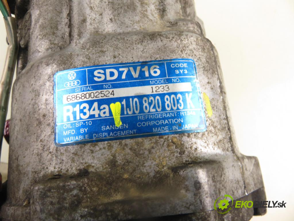 SEAT LEON (1M1) HB 2005 77,00 1.6 16 V - BCB 1598,00 KOMPRESOR: klimatizácie 1J0820803K (Kompresor klimatizácie)