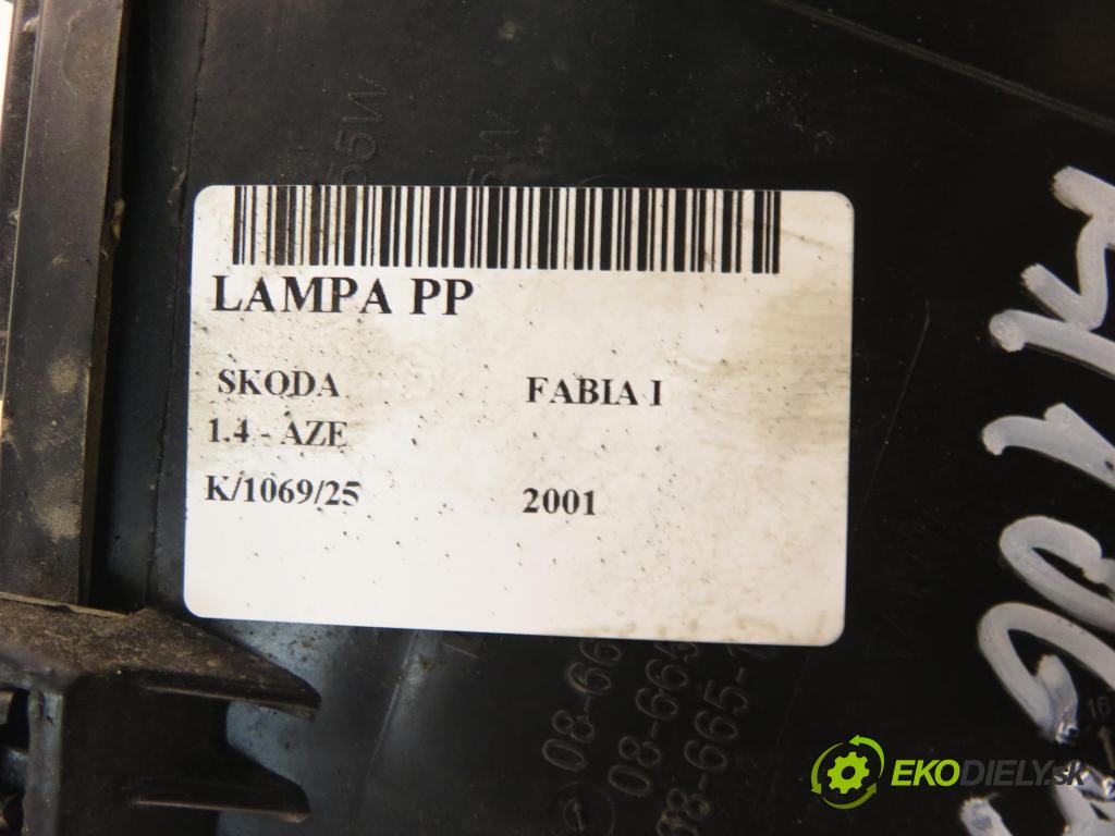 SKODA FABIA I (6Y2) HB 2001 44,00 1.4 MPi 60 - AZE 1397,00 Svetlo PP 