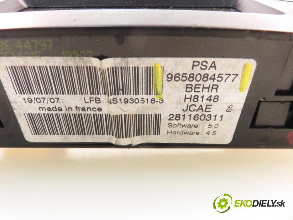 CITROEN C4 coupe (LA_) HB 2007 80,00 1.6 HDi - 9HZ (DV6TED4) 1560,00 Panel kúrenia KLIMATRONIK 9658084577
