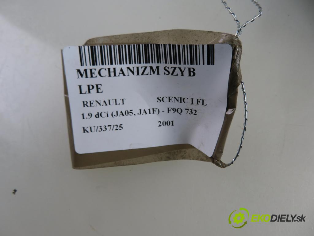 RENAULT SCENIC I (JA0/1_) MINIVAN 2001 75,00 1.9 dCi 102 - F9Q 732 1870,00 mechanismus oken 400467