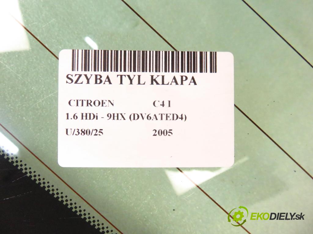CITROEN C4 I (LC_) HB 2005 66,00 1.6 HDi - 9HX (DV6ATED4) 1560,00 okno ZADNÍ: kapota