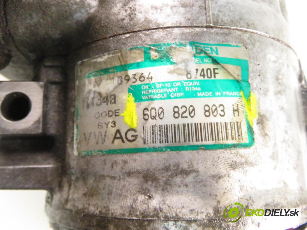 VW POLO (9N_) HB 2003 55,00 1.4 TDI - BAY 1422,00 KOMPRESOR: klimatizace 6Q0820803H (Kompresor klimatizace)