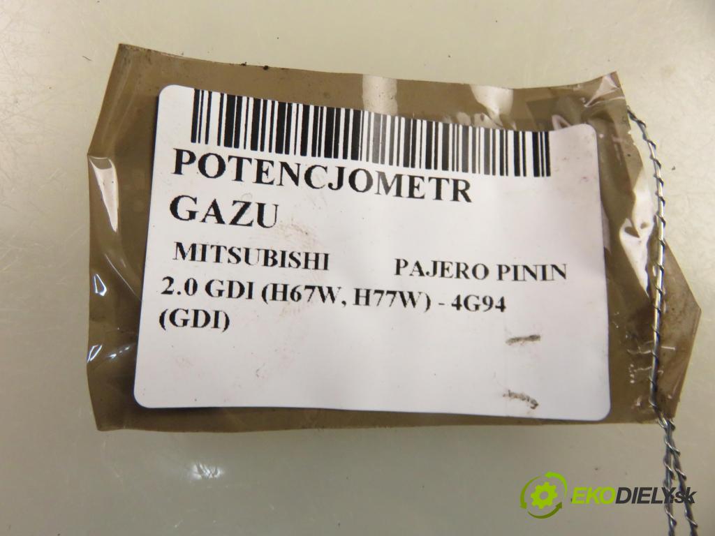 MITSUBISHI PAJERO PININ (H6_W, H7_W) SUV 2004 95,00 2.0 GDI 1999,00 Potenciometer plynu ASA66011 (Potenciometer plynového pedálu)