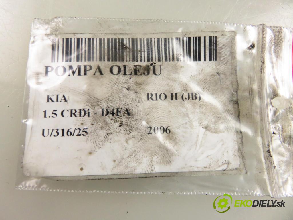 KIA RIO II (JB) SEDAN 2006 81,00 1.5 CRDi 110 - D4FA 1493,00 Pumpa oleja  (Olejová pumpa)