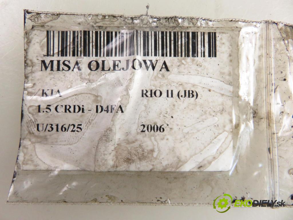 KIA RIO II (JB) SEDAN 2006 81,00 1.5 CRDi 110 - D4FA 1493,00 Vaňa olejová  (Olejová vaňa)
