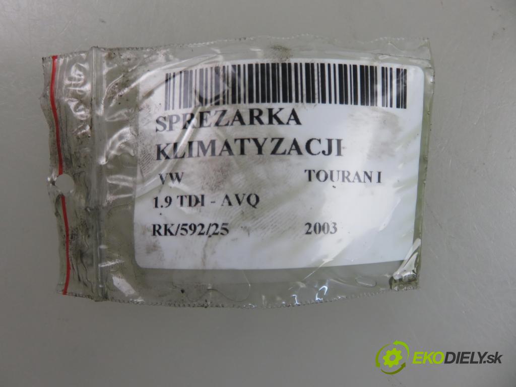 VW TOURAN (1T1, 1T2) MINIVAN 2003 74,00 1.9 TDI PD 100 - AVQ 1896,00 KOMPRESOR: klimatizace 1K0820803Q (Kompresor klimatizace)