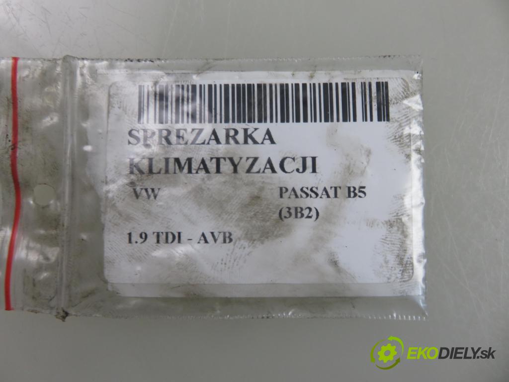 VW PASSAT B5 (3B2) SEDAN 1999 74,00 1.9 TDI - AVB 1896,00 KOMPRESOR: klimatizácie 8D0260805 (Kompresor klimatizácie)