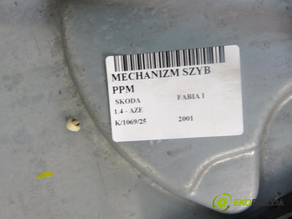 SKODA FABIA I (6Y2) HB 2001 44,00 1.4 MPi 60 - AZE 1397,00 mechanismus oken PPM 6Y0837756B