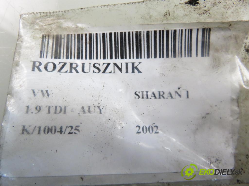 VW SHARAN (7M8, 7M9, 7M6) MINIVAN 2002 85,00 1.9 TDI PD 115 4motion - AUY 1896,00 Štartér  (Štartér)