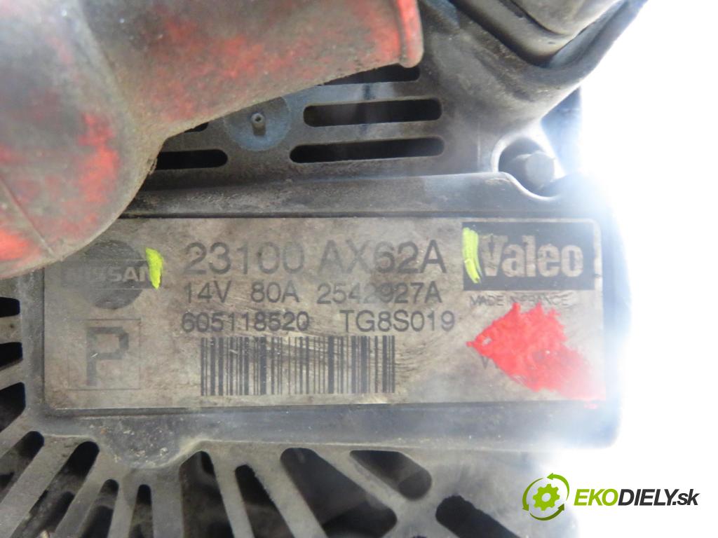 NISSAN MICRA III (K12) HB 2005 59,00 1.2 - CR12DE 1240,00 Alternátor 23100AX62A (Alternátor)