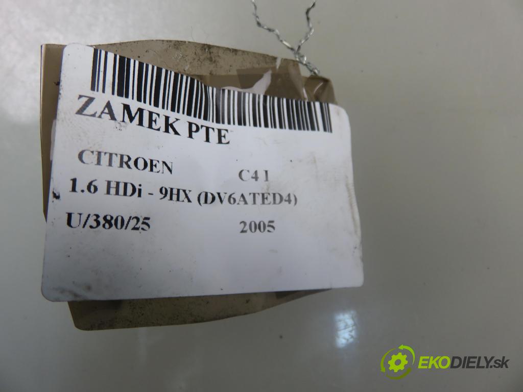 CITROEN C4 I (LC_) HB 2005 66,00 1.6 HDi - 9HX (DV6ATED4) 1560,00 zámok PPE 9647172680F
