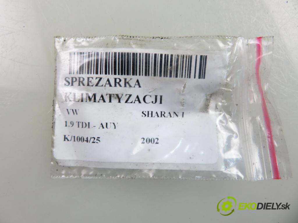 VW SHARAN (7M8, 7M9, 7M6) MINIVAN 2002 85,00 1.9 TDI PD 115 4motion - AUY 1896,00 KOMPRESOR: klimatizace  (Kompresor klimatizace)