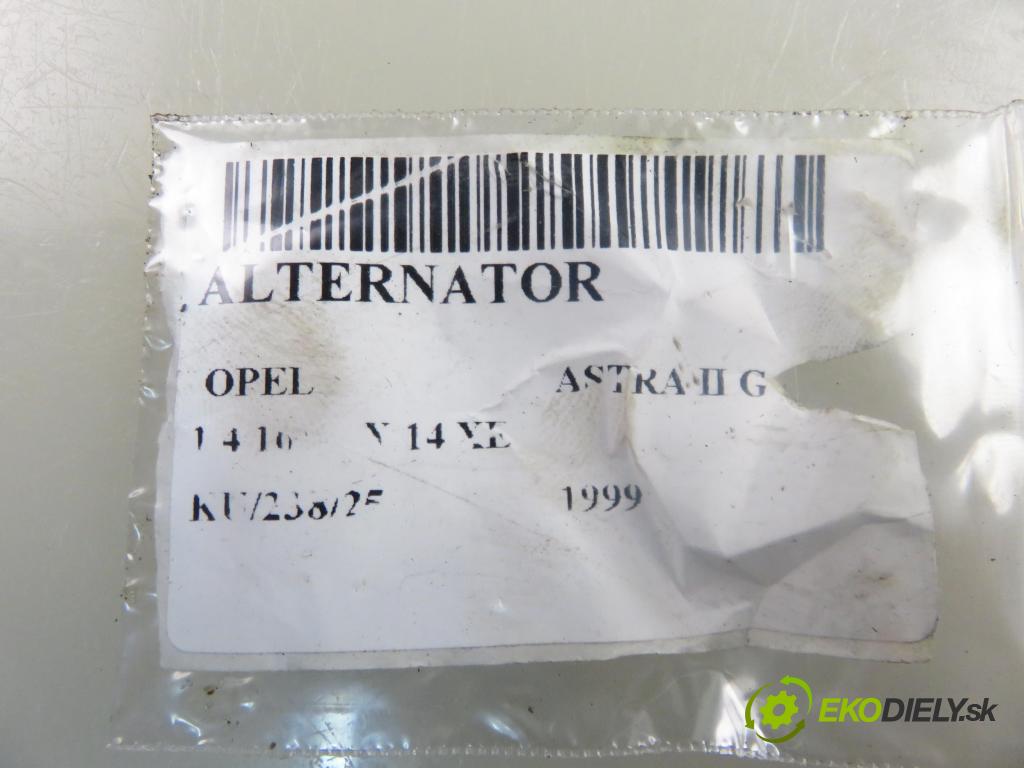 OPEL ASTRA G liftback (T98) HB 1999 66,00 1.4 16V - X 14 XE 1389,00 Alternátor 0124415002 (Alternátor)