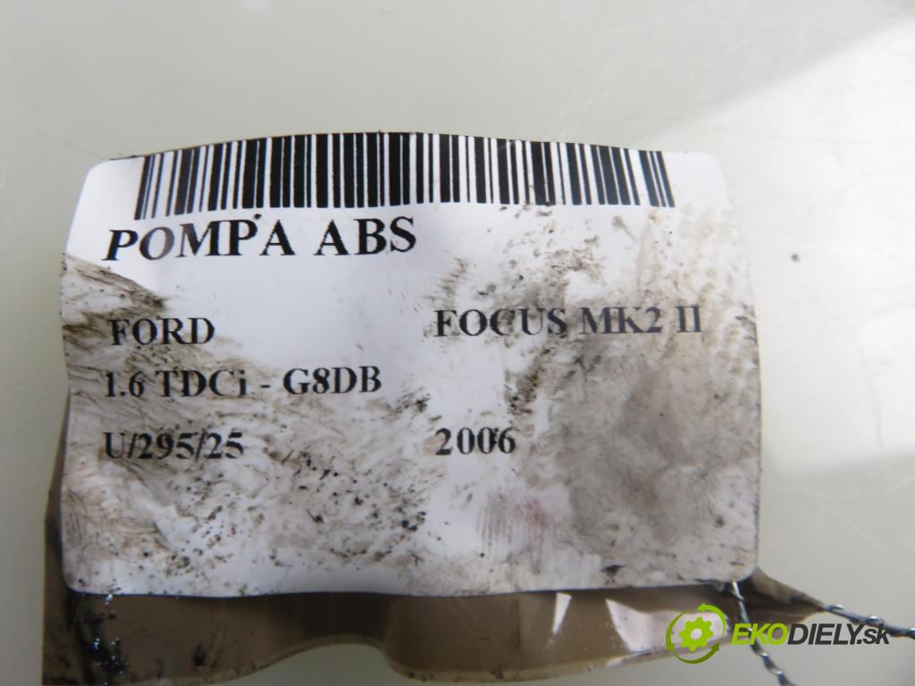 FORD FOCUS II (DA_, HCP) KOMBI 2006 80,00 1.6 TDCi - G8DB 1560,00 pumpa ABS 10096001193 ; 3M512C405HB (Pumpa ABS)