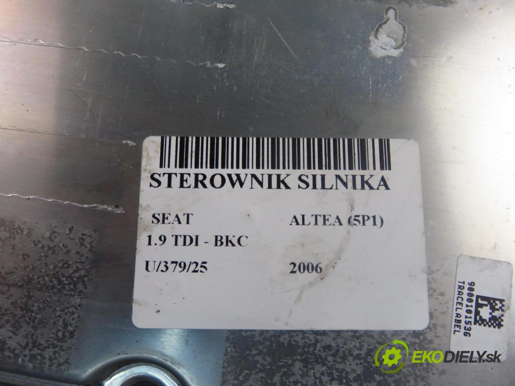 SEAT ALTEA (5P1) HB 2006 77,00 1.9 TDI - BKC 1896,00 Riadiaca jednotka Motor 03G906016KL ; 03G906016KL
