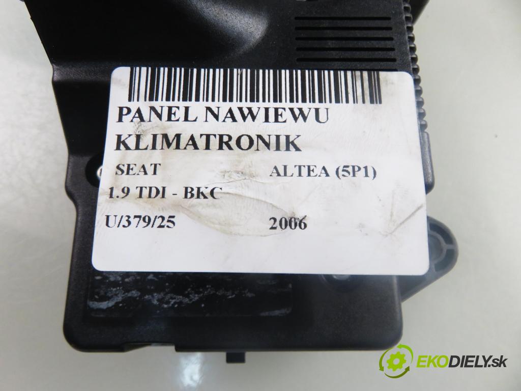 SEAT ALTEA (5P1) HB 2006 77,00 1.9 TDI - BKC 1896,00 Panel kúrenia KLIMATRONIK