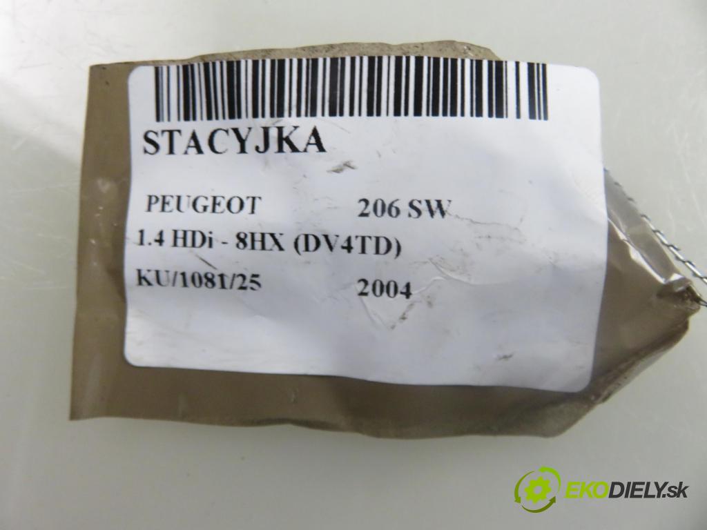 PEUGEOT 206 SW (2E/K) KOMBI 2004 50,00 1.4 HDi - 8HX (DV4TD) 1398,00 spinačka  (Spínacia skrinka)