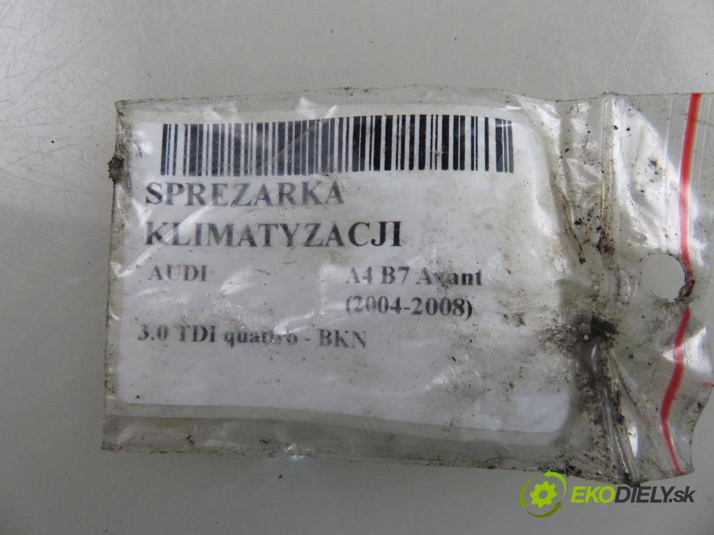 AUDI A4 Avant (8ED, B7) KOMBI 2005 150,00 3.0 TDI quattro - BKN 2967,00 KOMPRESOR: klimatizácie 8E0260805BE (Kompresor klimatizácie)