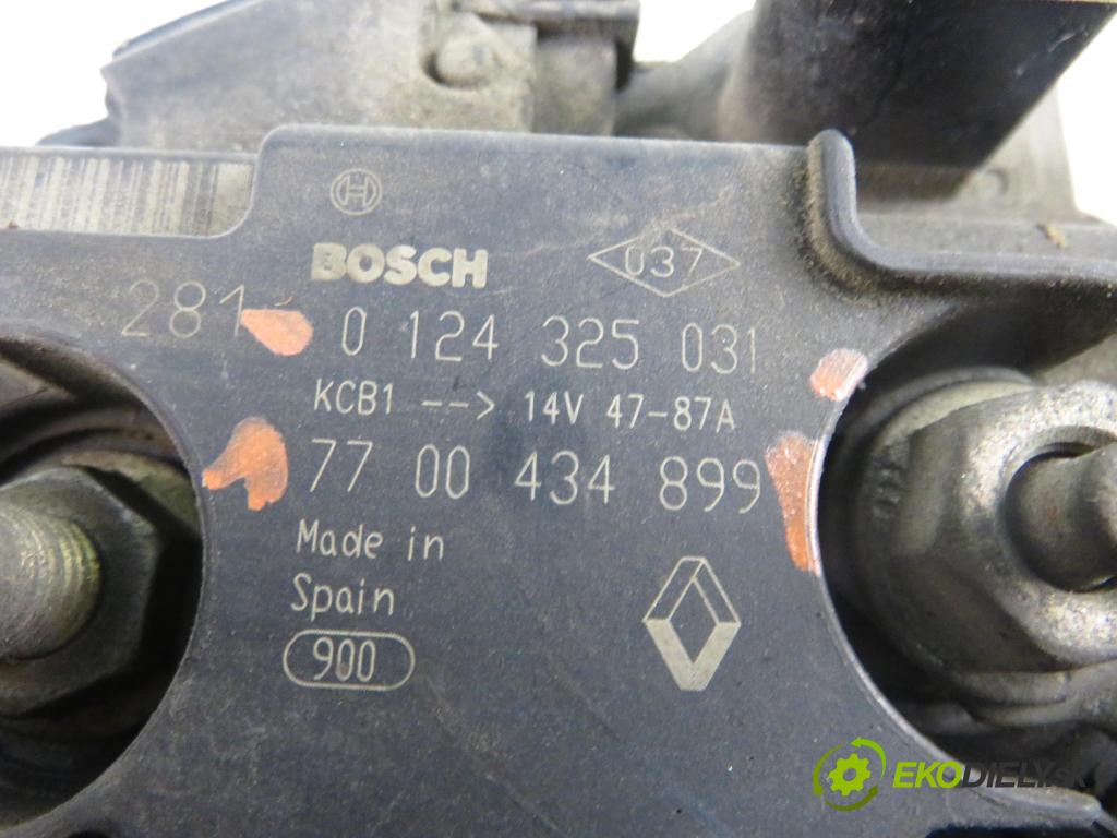 RENAULT SCENIC I (JA0/1_) MINIVAN 2000 79,00 1.6 - K4M 700 1598,00 Alternátor 7700434899 ; 0124325031 (Alternátor)