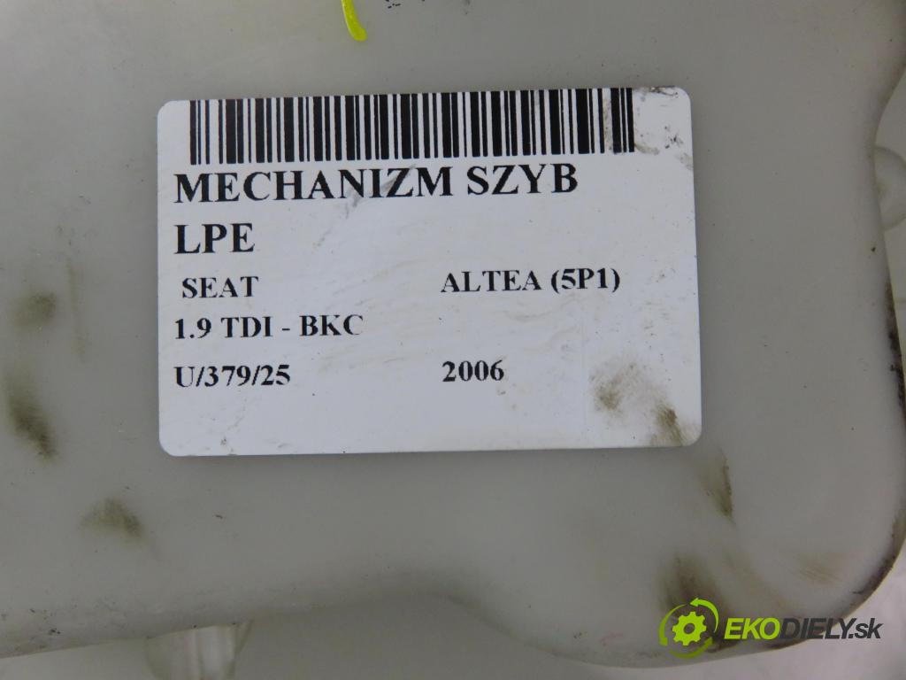 SEAT ALTEA (5P1) HB 2006 77,00 1.9 TDI - BKC 1896,00 mechanismus oken 5P0837401J ; 1K0959793H