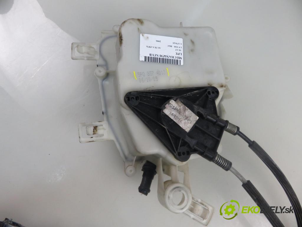 SEAT ALTEA (5P1) HB 2006 77,00 1.9 TDI - BKC 1896,00 mechanismus oken 5P0837401J ; 1K0959793H