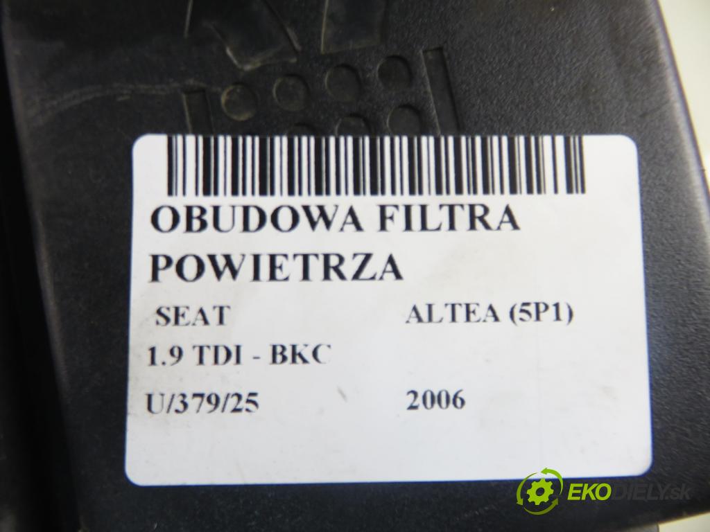 SEAT ALTEA (5P1) HB 2006 77,00 1.9 TDI - BKC 1896,00 Obal filtra vzduchu 3C0129607BA ; 3C0129601BK (Obal vzduchového filtra)
