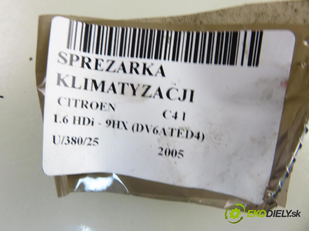 CITROEN C4 I (LC_) HB 2005 66,00 1.6 HDi - 9HX (DV6ATED4) 1560,00 KOMPRESOR: klimatizace 9651910980 (Kompresor klimatizace)