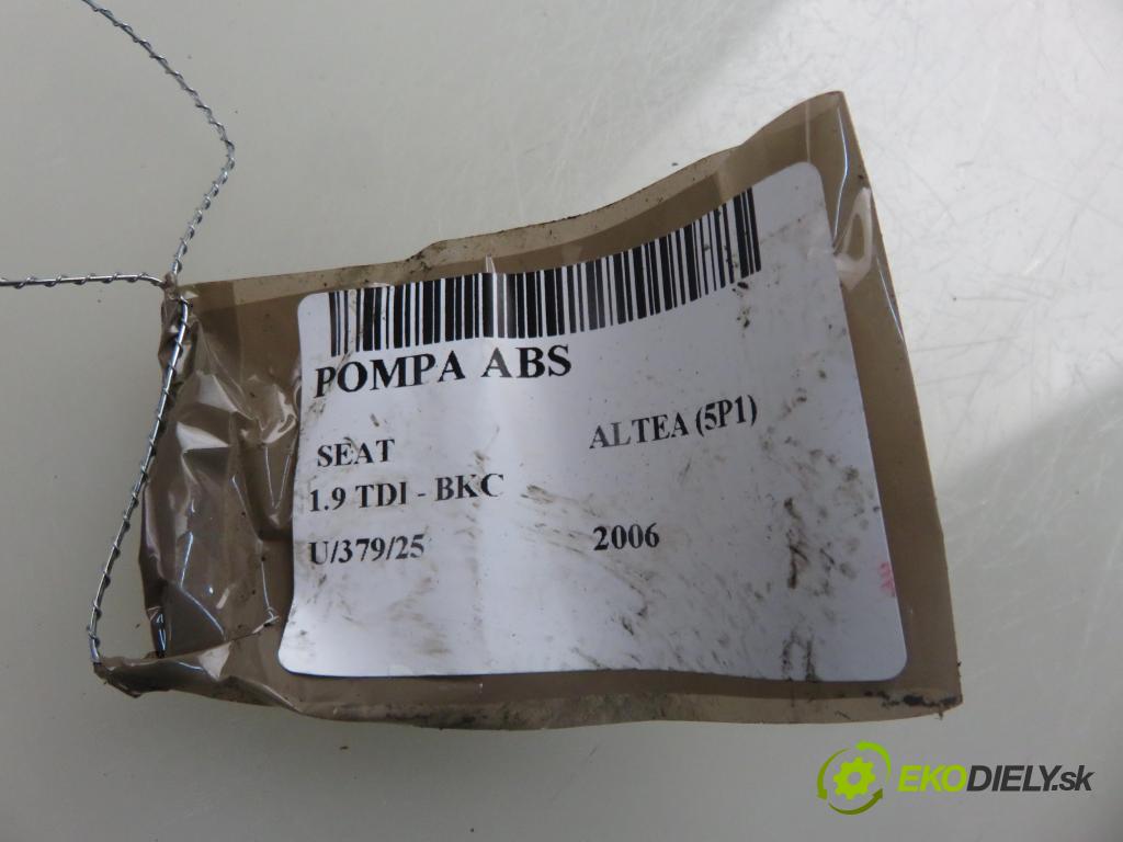 SEAT ALTEA (5P1) HB 2006 77,00 1.9 TDI - BKC 1896,00 pumpa ABS 1K0907379P ; 10097003153 ; 1K0614117J (Pumpa ABS)