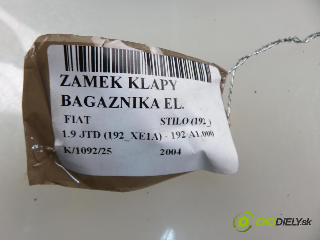 FIAT STILO (192_) HB 2004 85,00 1.9 JTD 115 - 192 A1.000 1910,00 zámok dveří kufr EL. 65006100