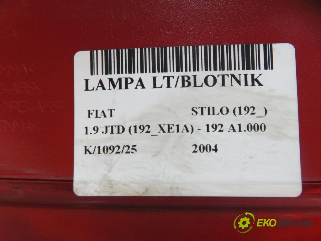 FIAT STILO (192_) HB 2004 85,00 1.9 JTD 115 - 192 A1.000 1910,00 světlo levé zadní
