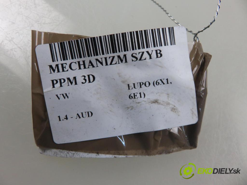 VW LUPO (6X1, 6E1) HB 2002 44,00 1.4 - AUD 1390,00 mechanismus oken PPM 3D 6X0837402C