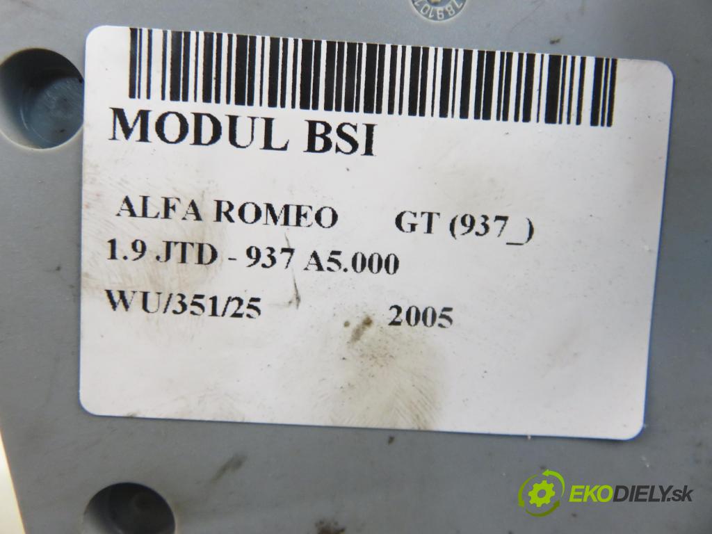 ALFA ROMEO GT (937_) COUPE 2005 110,00 1.9 JTD - 937 A5.000 1910,00 MODUL BSI 60698377