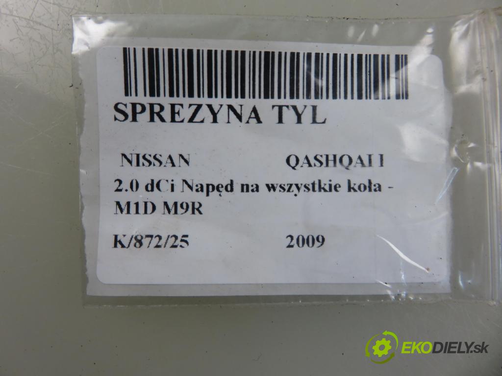 NISSAN QASHQAI / QASHQAI +2 I (J10, JJ10) SUV 2009 110,00 2.0 dCi AWD 150 - M1D M9R 1994,00 Pružina zadné 