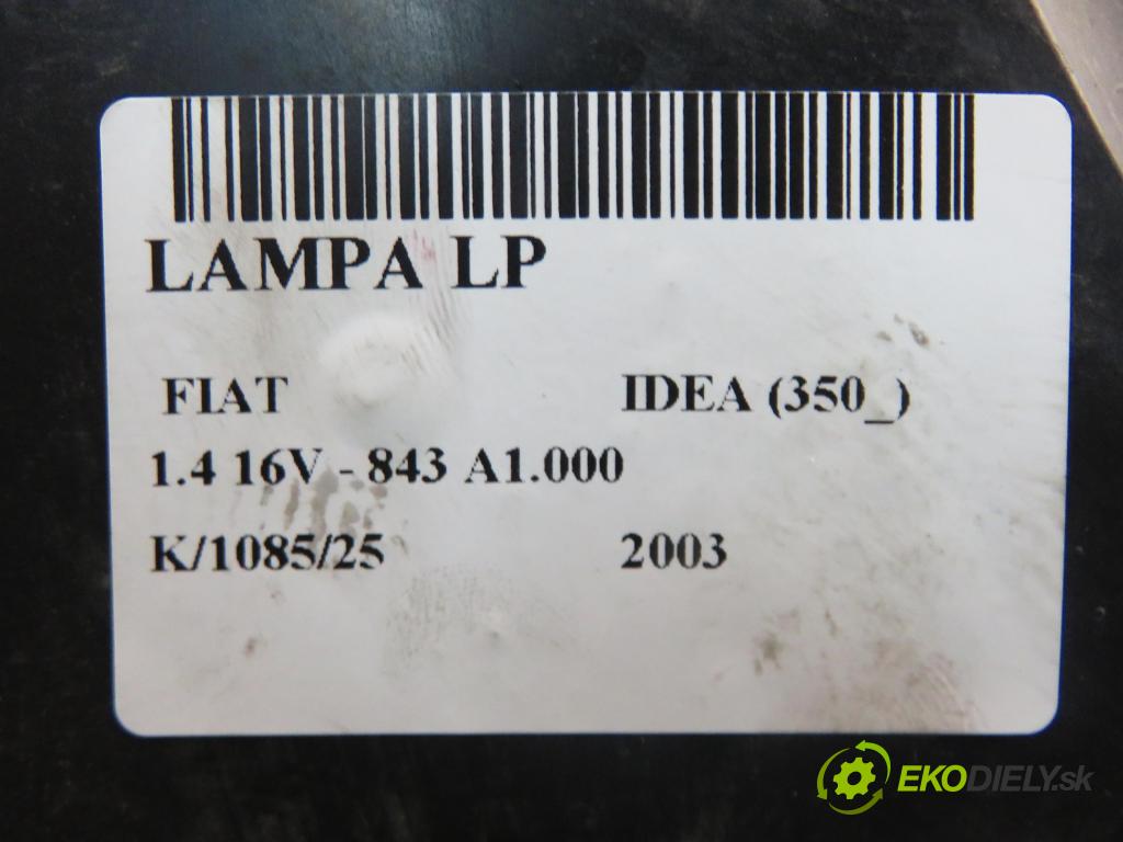 FIAT IDEA (350_) HB 2003 70,00 1.4 16V 95 - 843 A1.000 1368,00 Svetlo LP 51708730