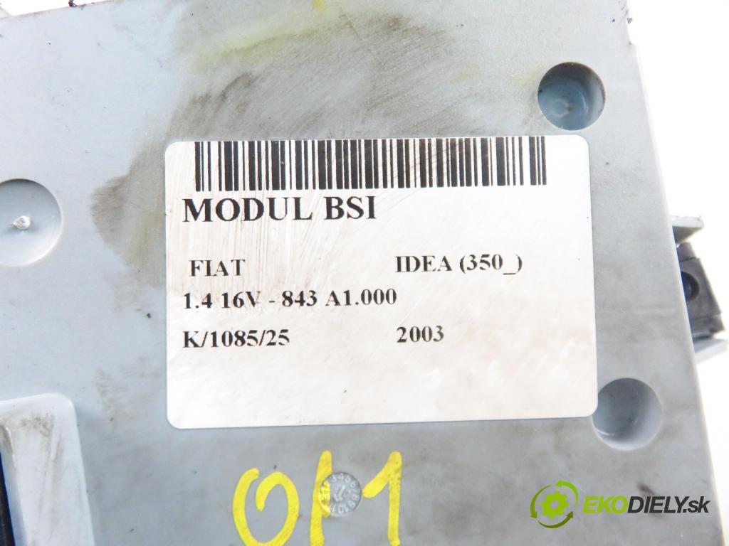 FIAT IDEA (350_) HB 2003 70,00 1.4 16V 95 - 843 A1.000 1368,00 MODUL BSI 51718916