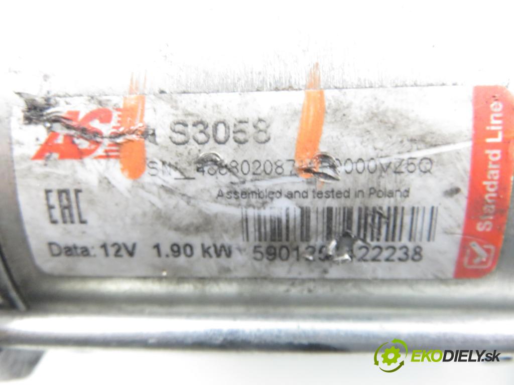 RENAULT LAGUNA II (BG0/1_) LIFTBACK 2002 88,00 1.9 dCi 120 - F9Q 750 1870,00 startér S3058 (Startér)