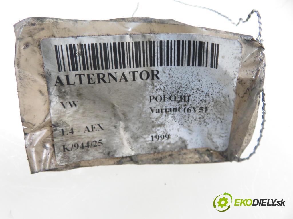 VW POLO Variant (6V5) KOMBI 1999 0,00 1.4 - AEX 1390,00 Alternátor  (Alternátor)