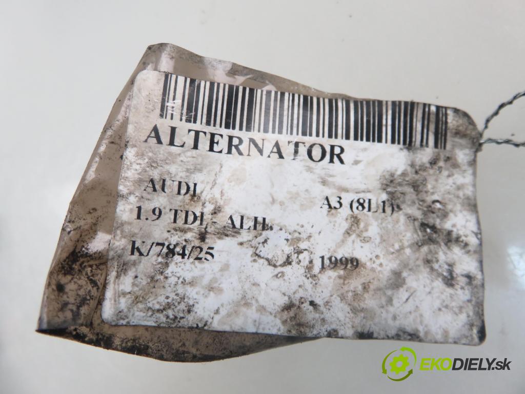AUDI A3 (8L1) HB 1999 66,00 1.9 TDI 90 - ALH 1896,00 Alternátor 028903028E (Alternátor)