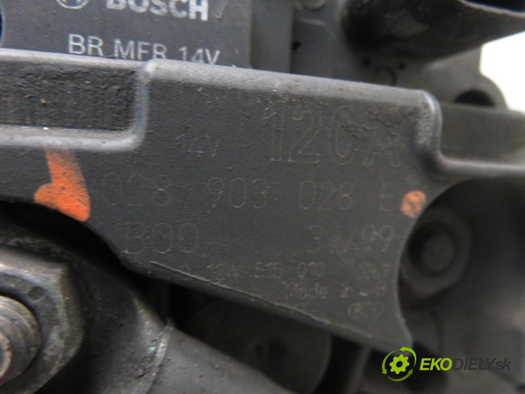 AUDI A3 (8L1) HB 1999 66,00 1.9 TDI 90 - ALH 1896,00 Alternátor 028903028E (Alternátor)