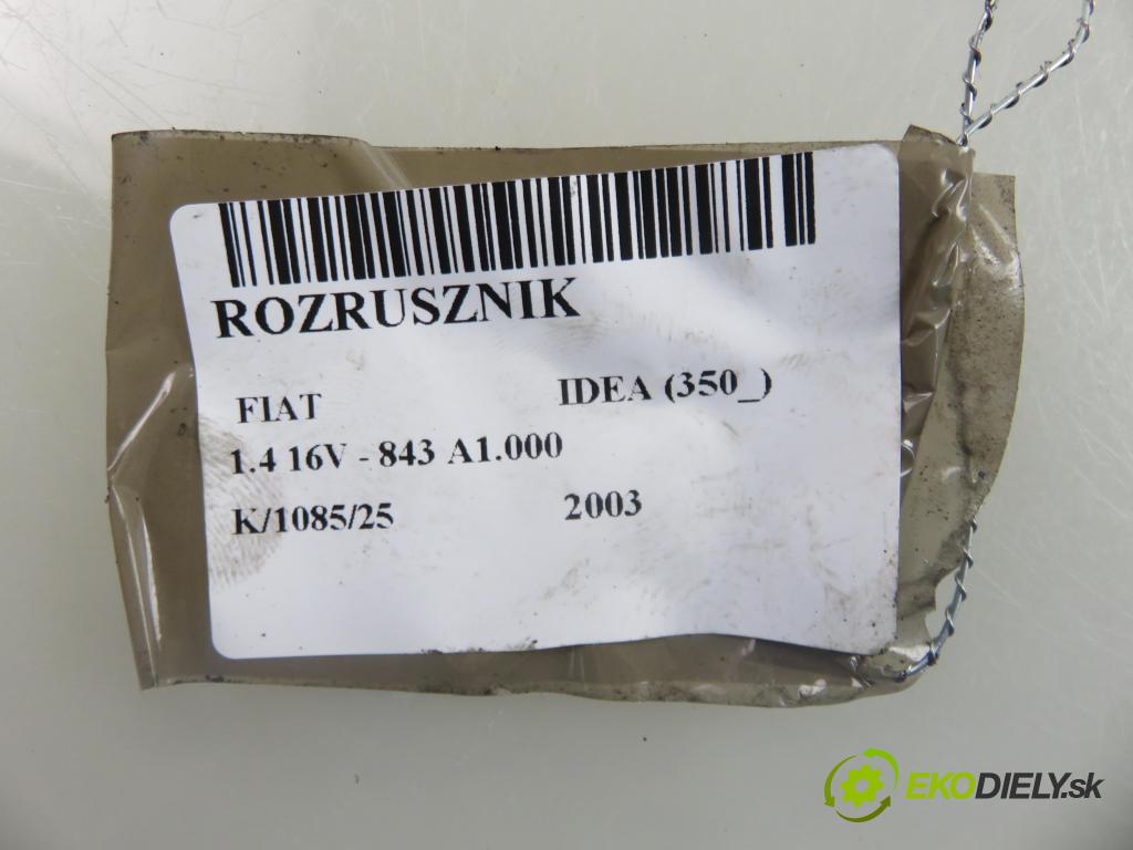 FIAT IDEA (350_) HB 2003 70,00 1.4 16V 95 - 843 A1.000 1368,00 Štartér  (Štartér)