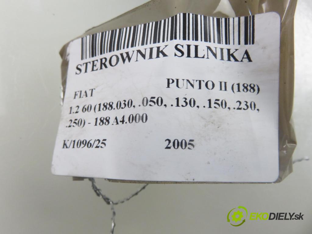 FIAT PUNTO (188_) HB 2005 44,00 1.2 60 - 188 A4.000 1242,00 Riadiaca jednotka Motor 51819335 ; IAW5AFP4