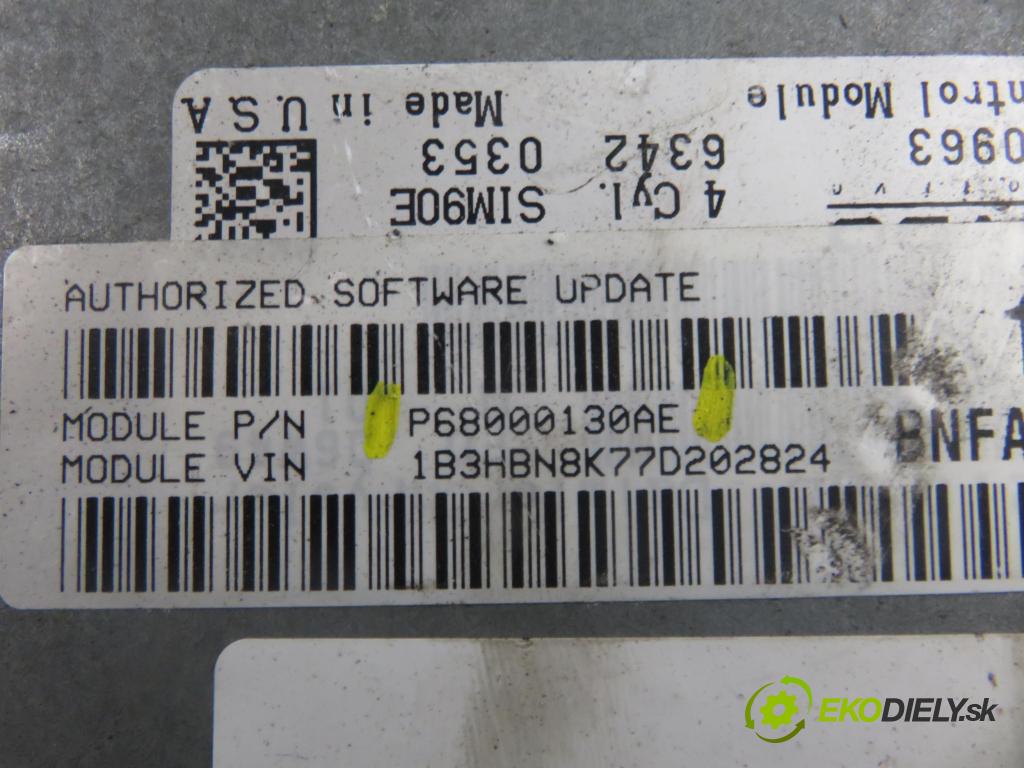 DODGE CALIBER HB 2007 125,00 2.4 DUAL VVT - ED3 2359,00 Riadiaca jednotka Motor P68000130AE