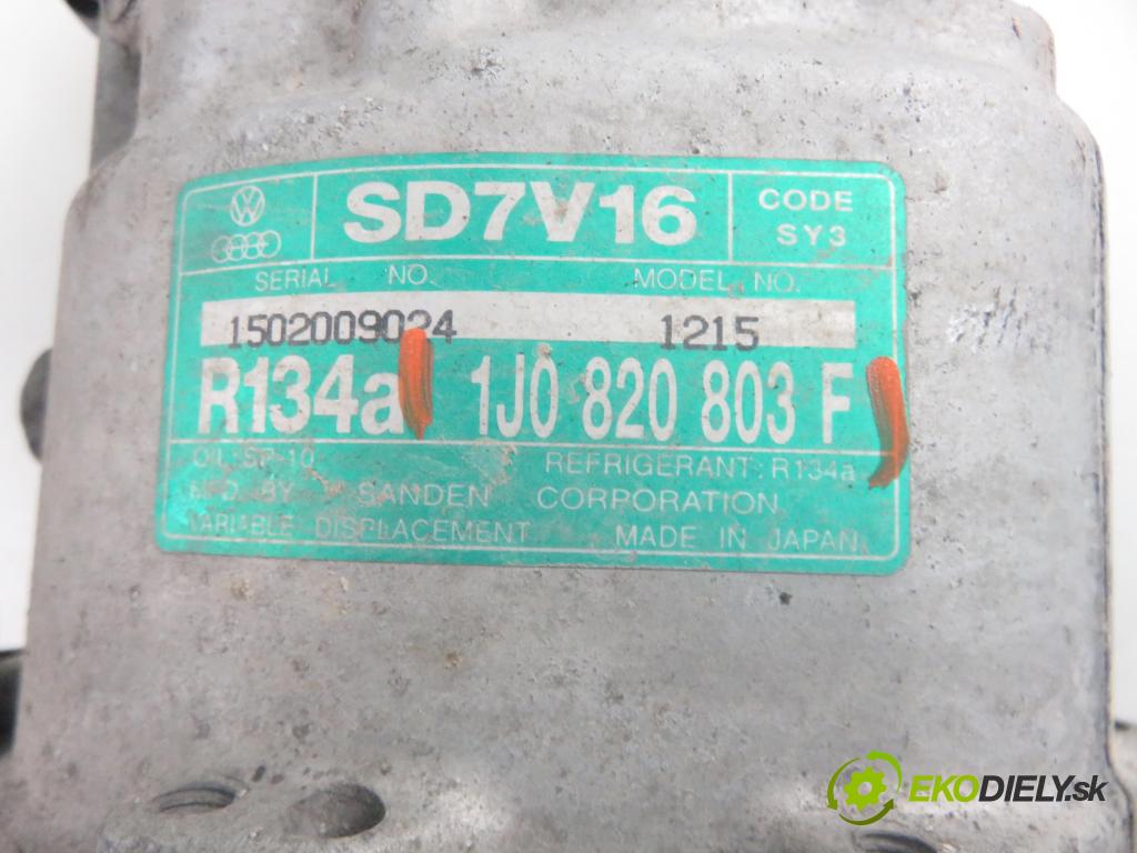 VW GOLF IV (1J1) HB 2000 75,00 1.6 - AVU 1595,00 KOMPRESOR: klimatizácie 1J0820803F (Kompresor klimatizácie)