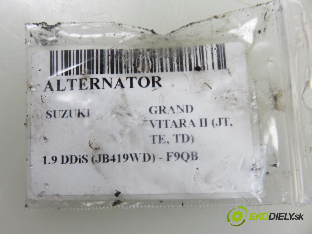 SUZUKI GRAND VITARA II (JT, TE, TD) SUV 2010 95,00 1.9 DDiS 129 - F9Q B 264 1870,00 Alternátor 3140067J0 (Alternátor)