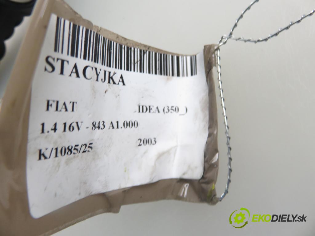 FIAT IDEA (350_) HB 2003 70,00 1.4 16V 95 - 843 A1.000 1368,00 spinačka 00467601520 ; 05521B365 (Spínacia skrinka)