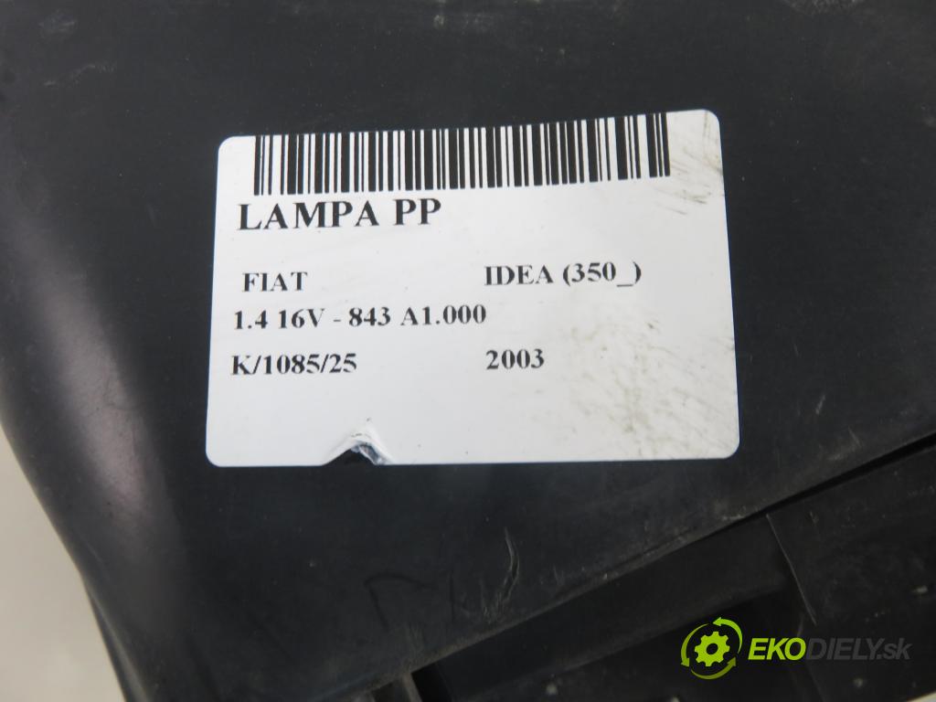 FIAT IDEA (350_) HB 2003 70,00 1.4 16V 95 - 843 A1.000 1368,00 Svetlo PP