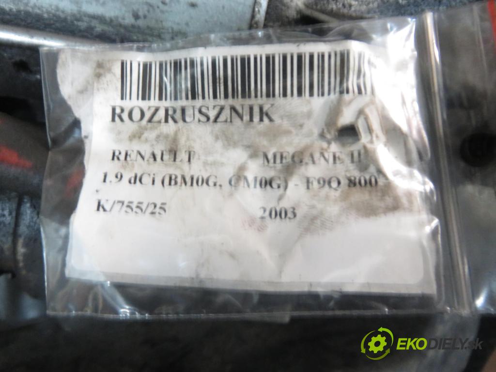 RENAULT MEGANE II (BM0/1_, CM0/1_) HB 2003 88,00 1.9 dCi 120 - F9Q 800 1870,00 startér D7R49 (Startér)