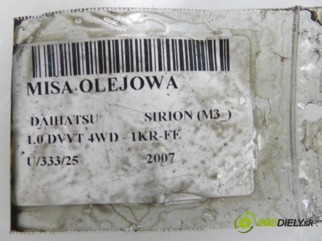 DAIHATSU SIRION (M3_) HB 2007 51,00 1.0 DVVT 4WD - 1KR-FE 998,00 Vaňa olejová  (Olejová vaňa)