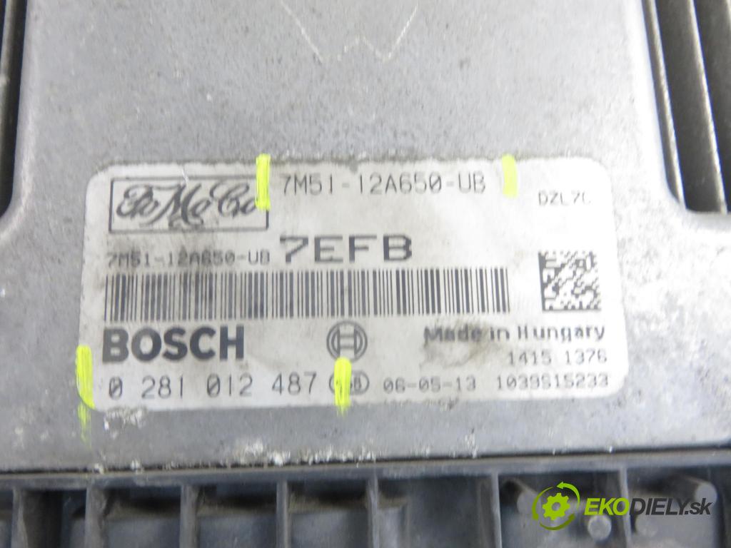 FORD FOCUS II (DA_, HCP) KOMBI 2006 80,00 1.6 TDCi - G8DB 1560,00 řídící jednotka motora 7M5112A650UB ; 0281012487